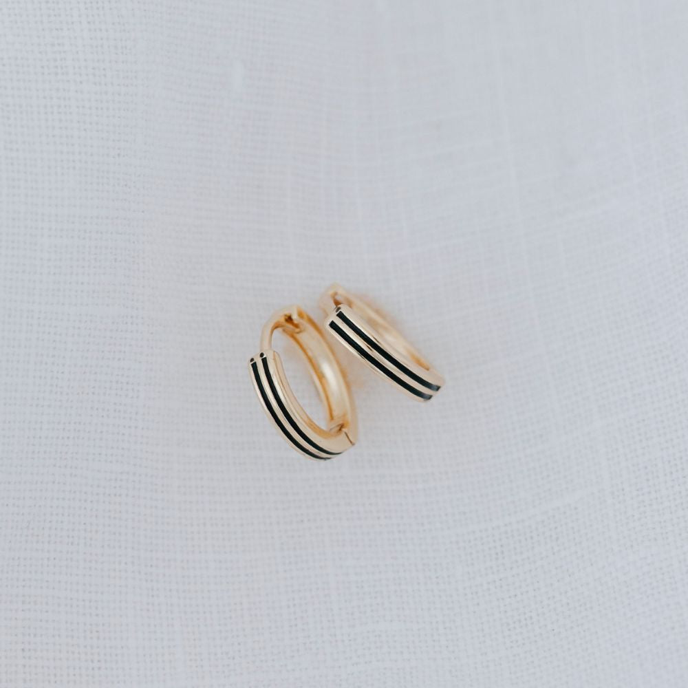 Black Pinstripe Huggies