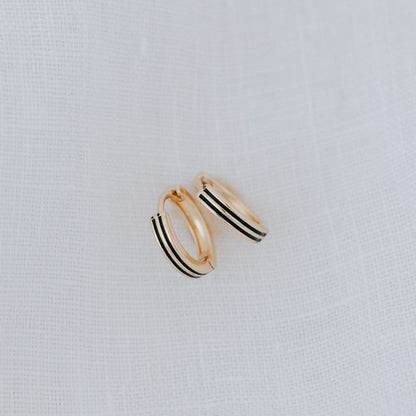 Black Pinstripe Huggies