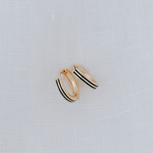 Black Pinstripe Huggies