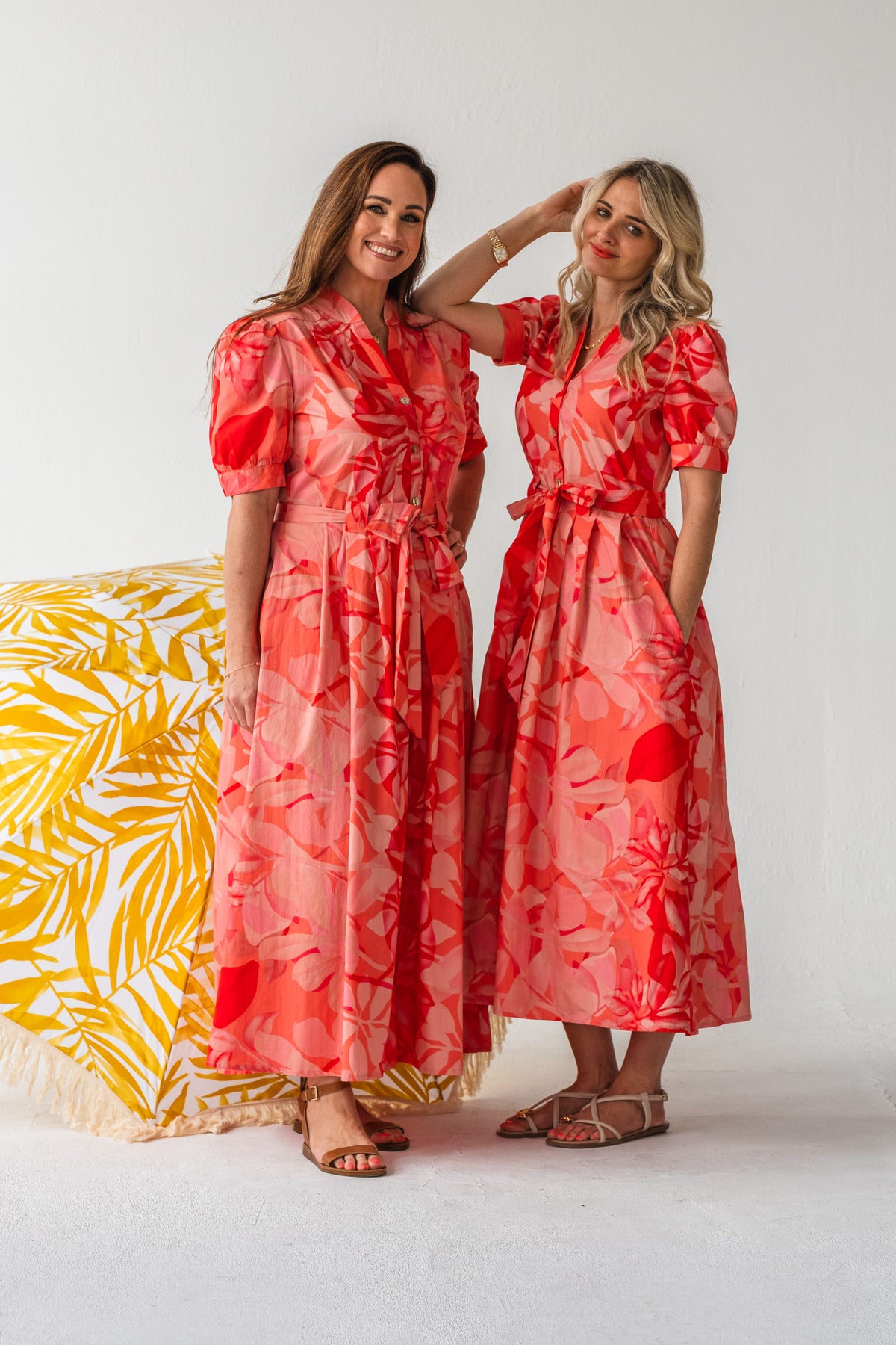 Garden Dress - Coral Shades