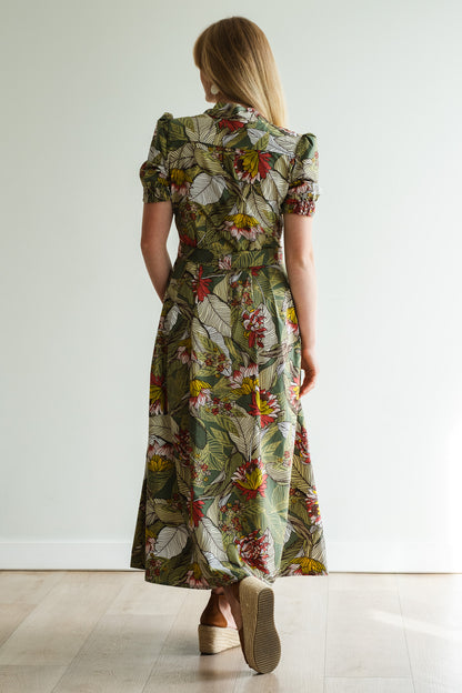 Garden Dress - Fynbos Green