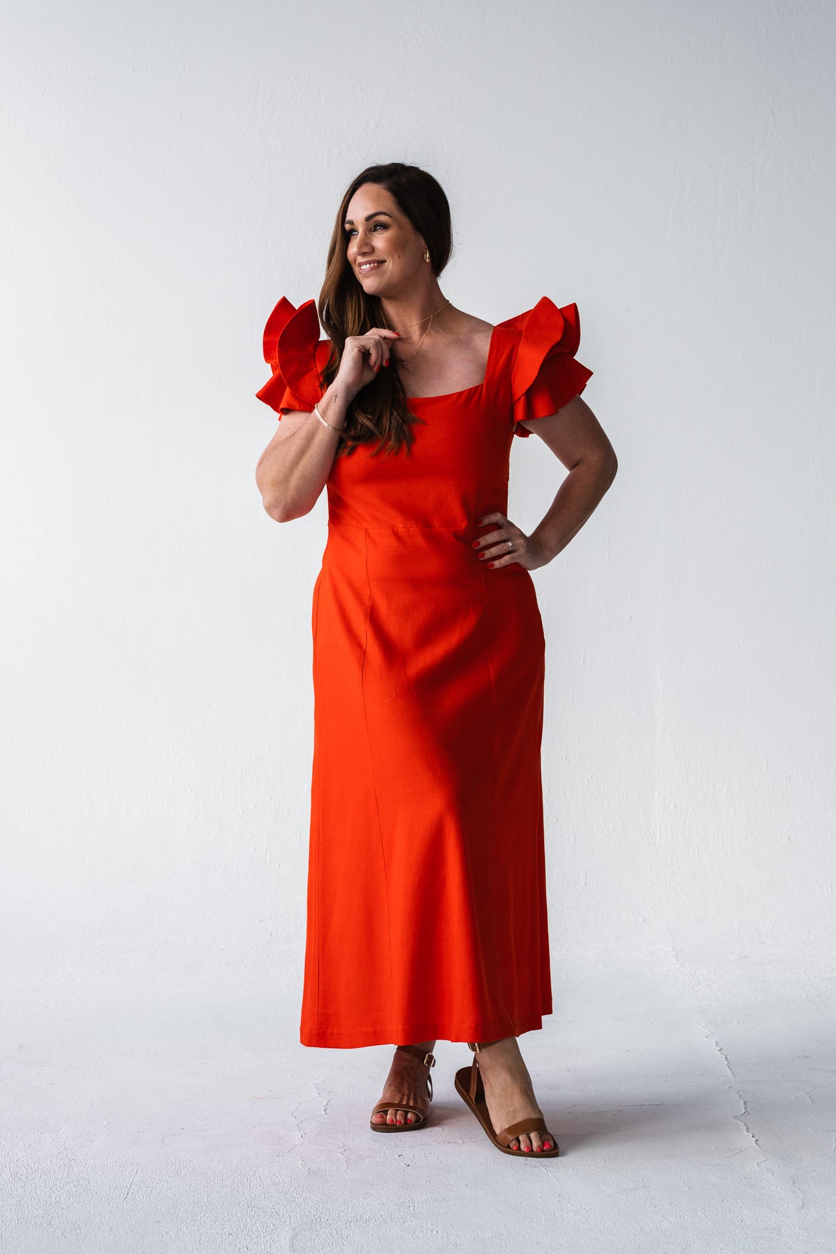 Inspiration Dress - Jaret Tangerine