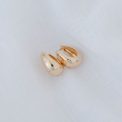 Chunky Star Hoops