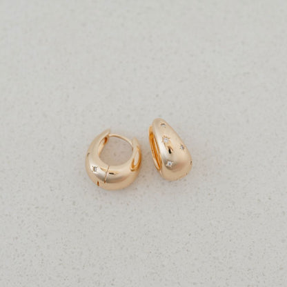 Chunky Star Hoops