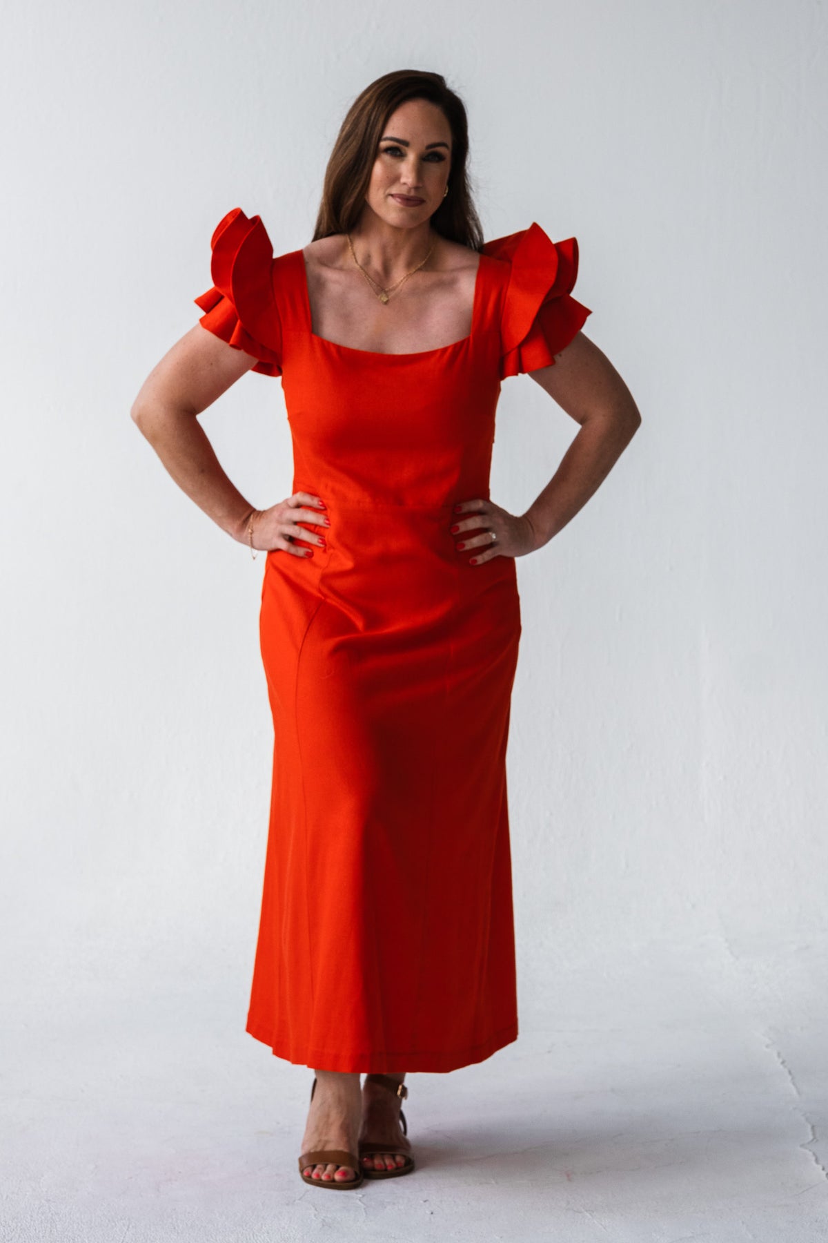 Inspiration Dress - Jaret Tangerine