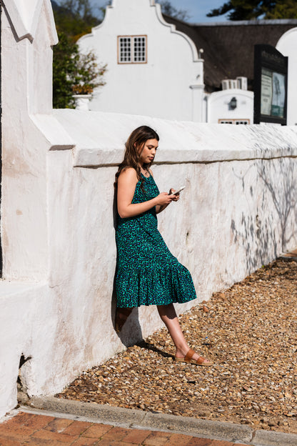 Create Cut-out Dress - Green
