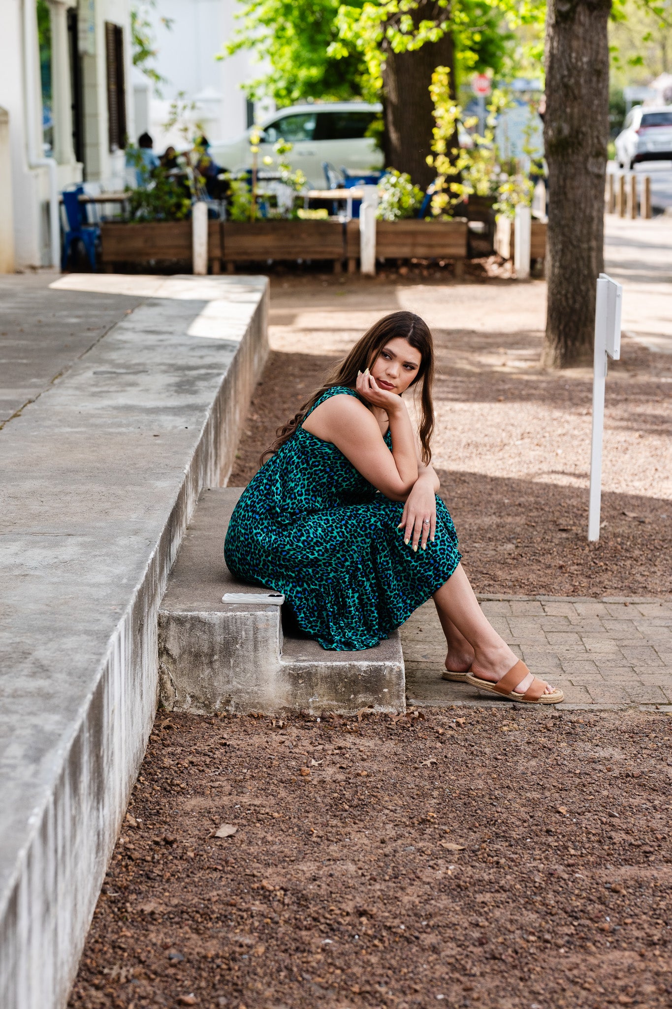 Create Cut-out Dress - Green