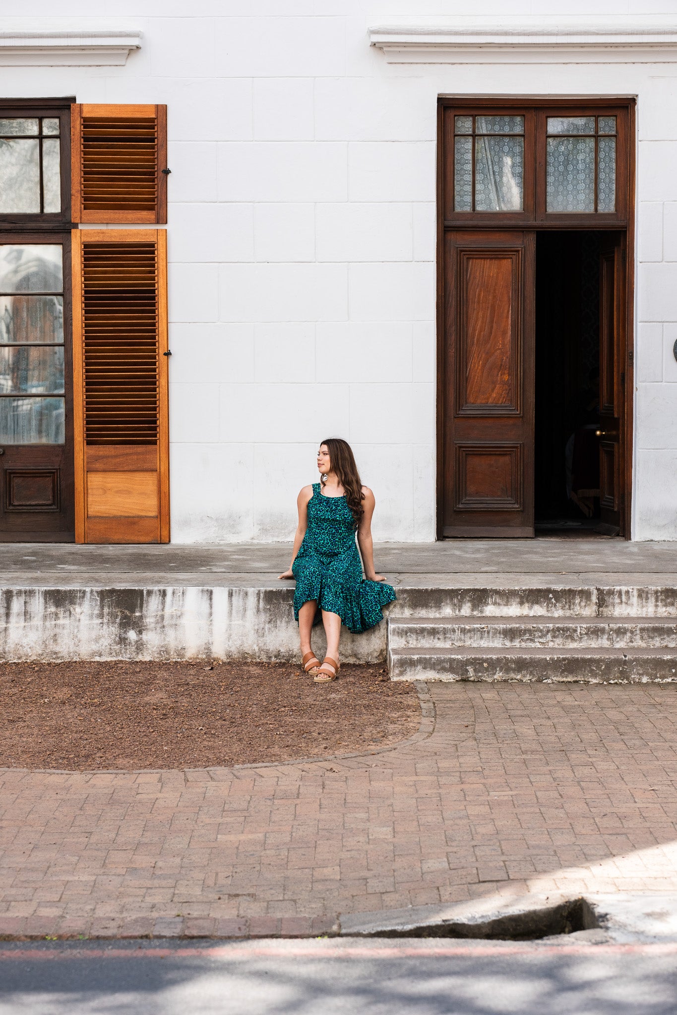 Create Cut-out Dress - Green