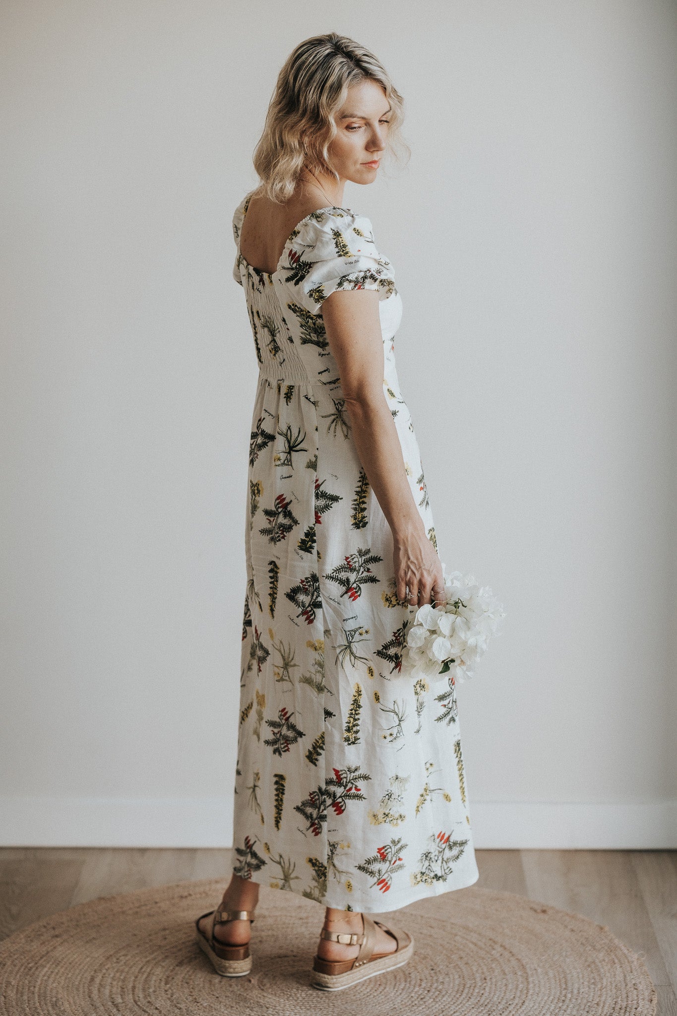 Masterpiece Smock dress - Print Collab with Beehive studios