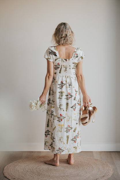 Masterpiece Smock dress - Print Collab with Beehive studios