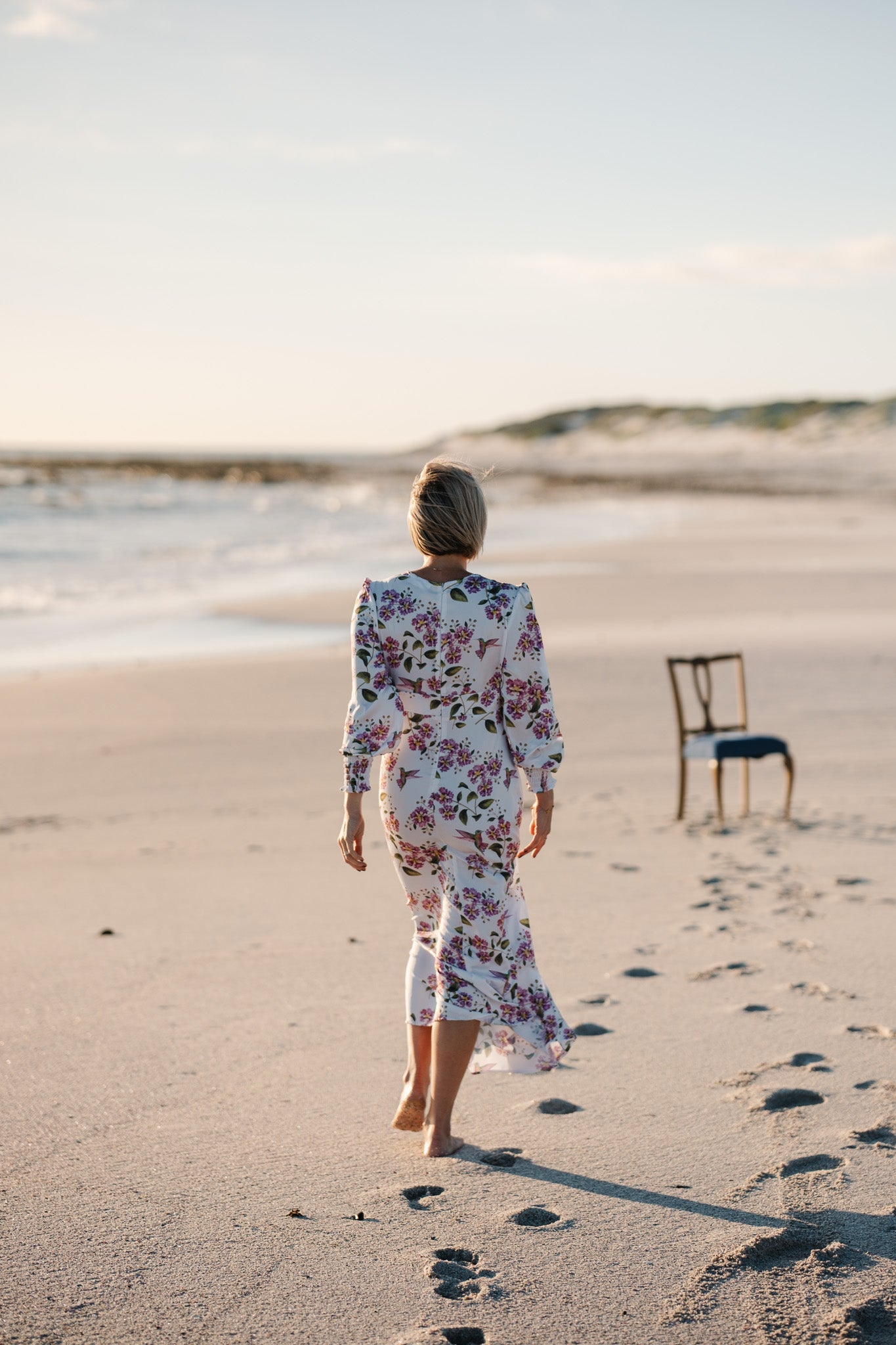 Jana Dress - White Hummingbird