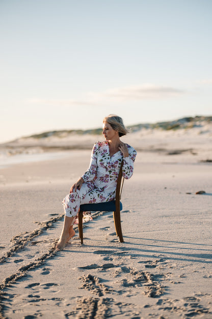 Jana Dress - White Hummingbird