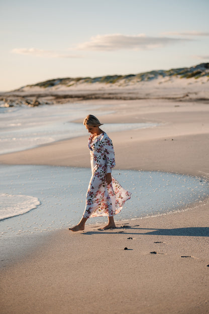 Jana Dress - White Hummingbird