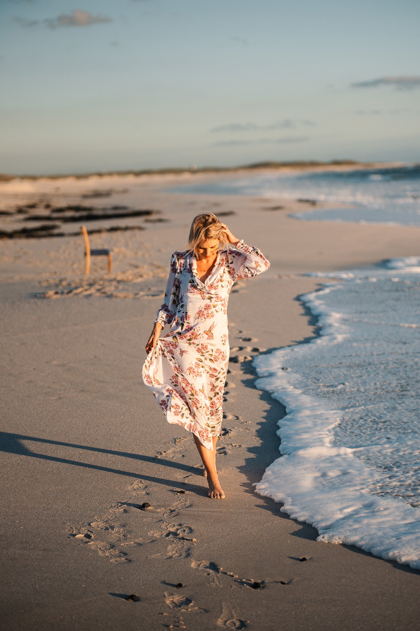 Jana Dress - White Hummingbird
