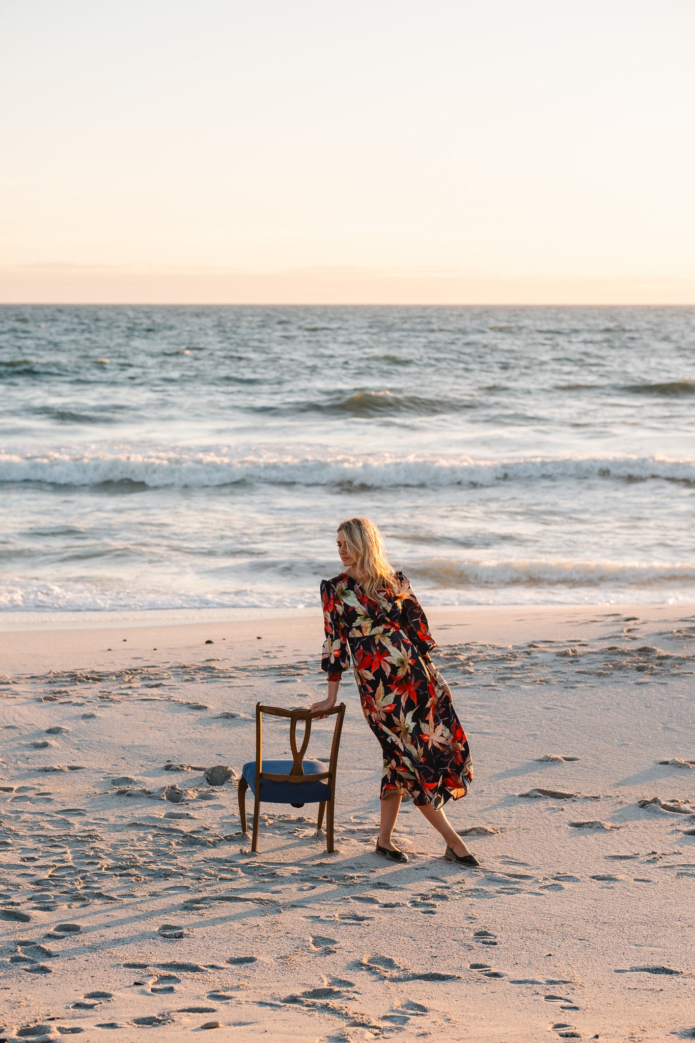 Jana Dress - Navy Floral