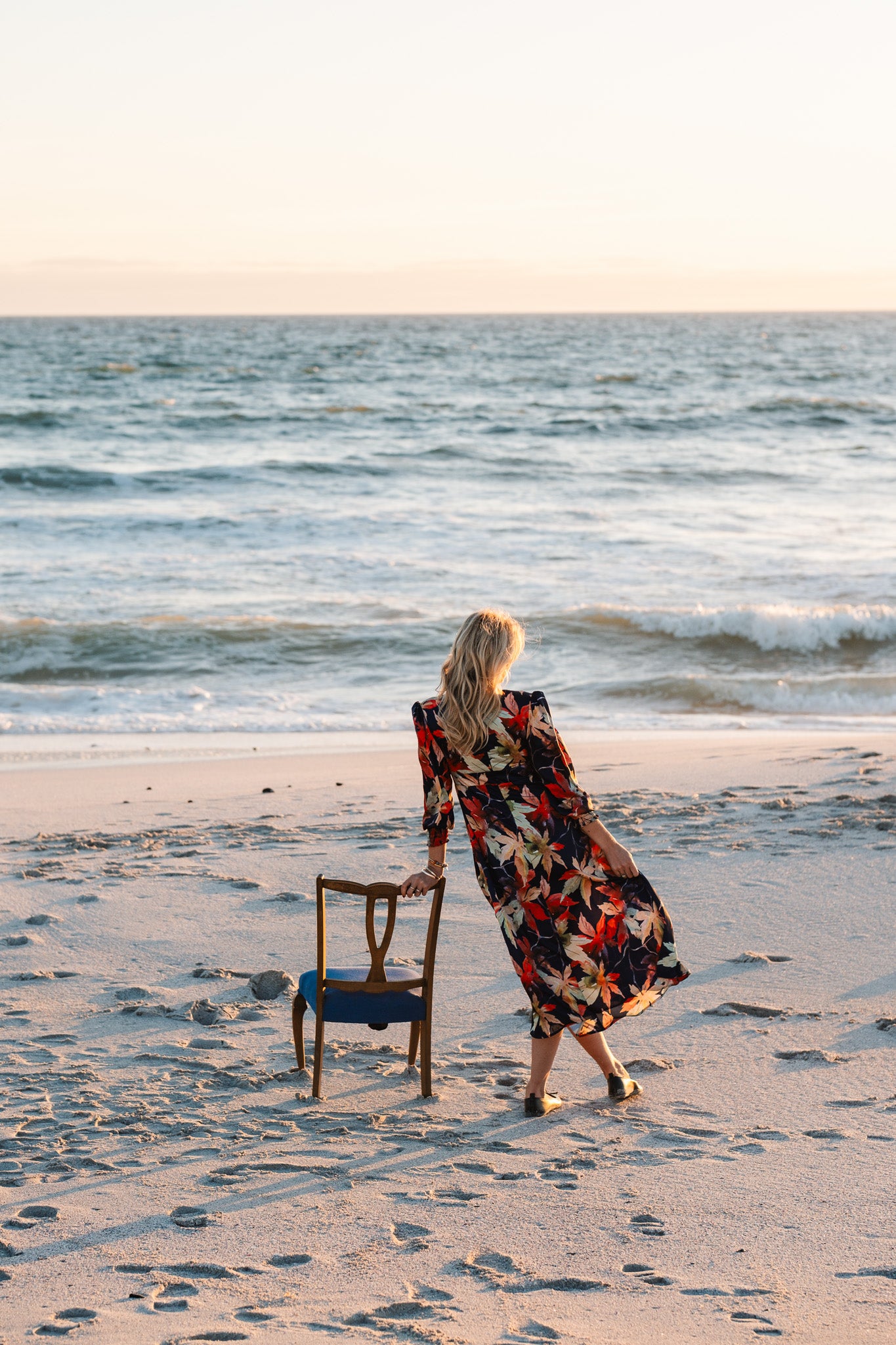 Jana Dress - Navy Floral
