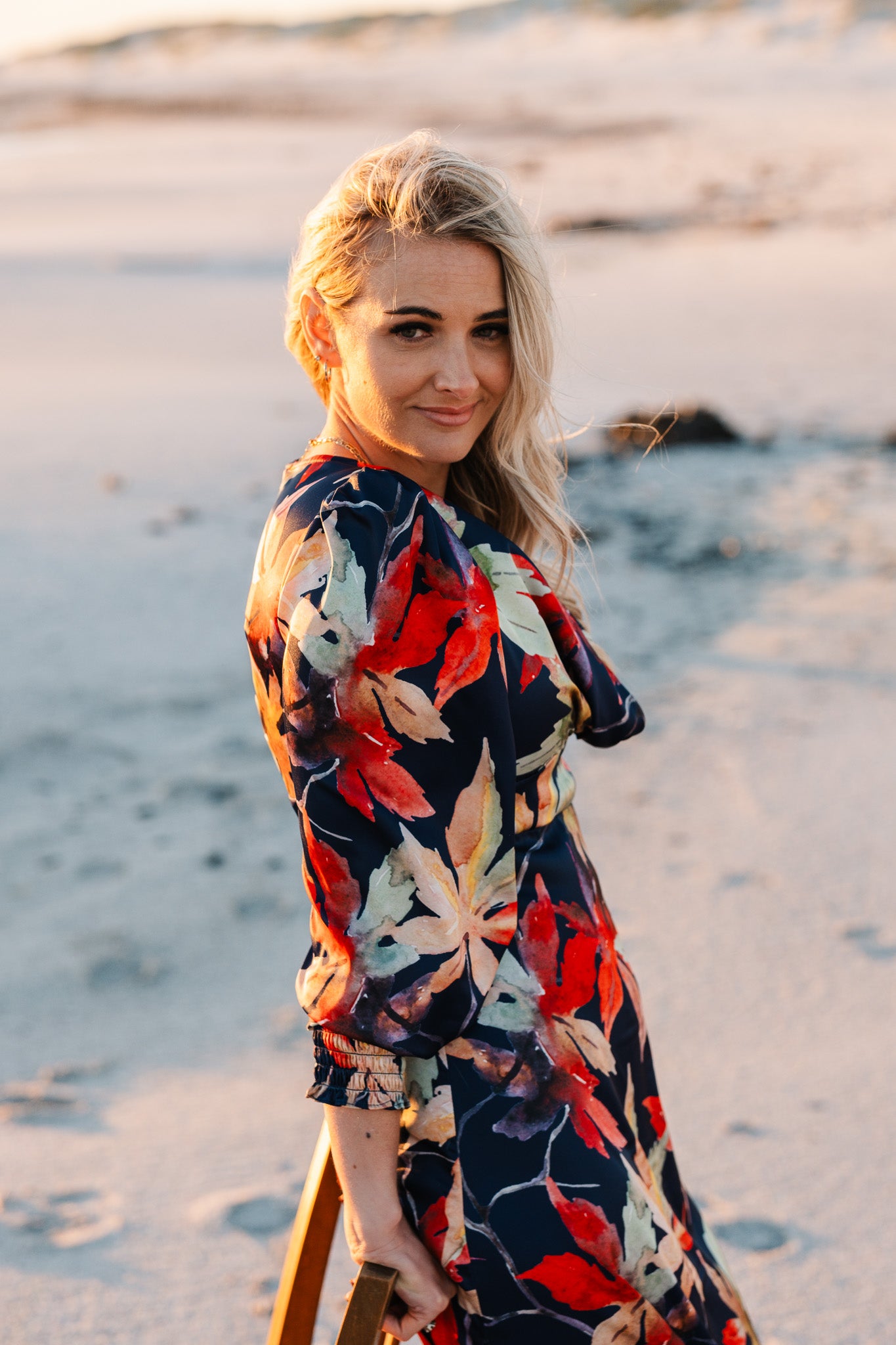 Jana Dress - Navy Floral