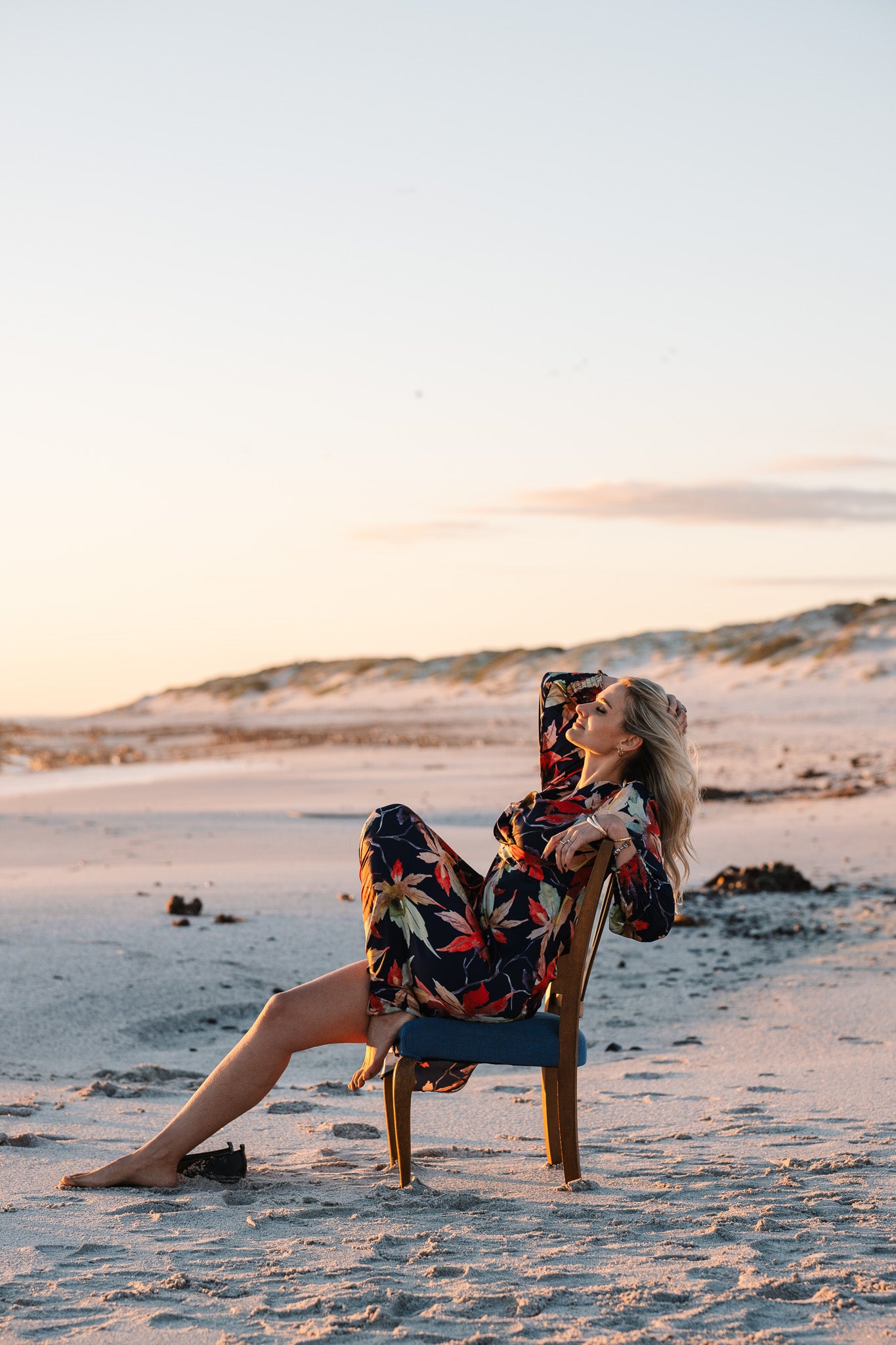 Jana Dress - Navy Floral