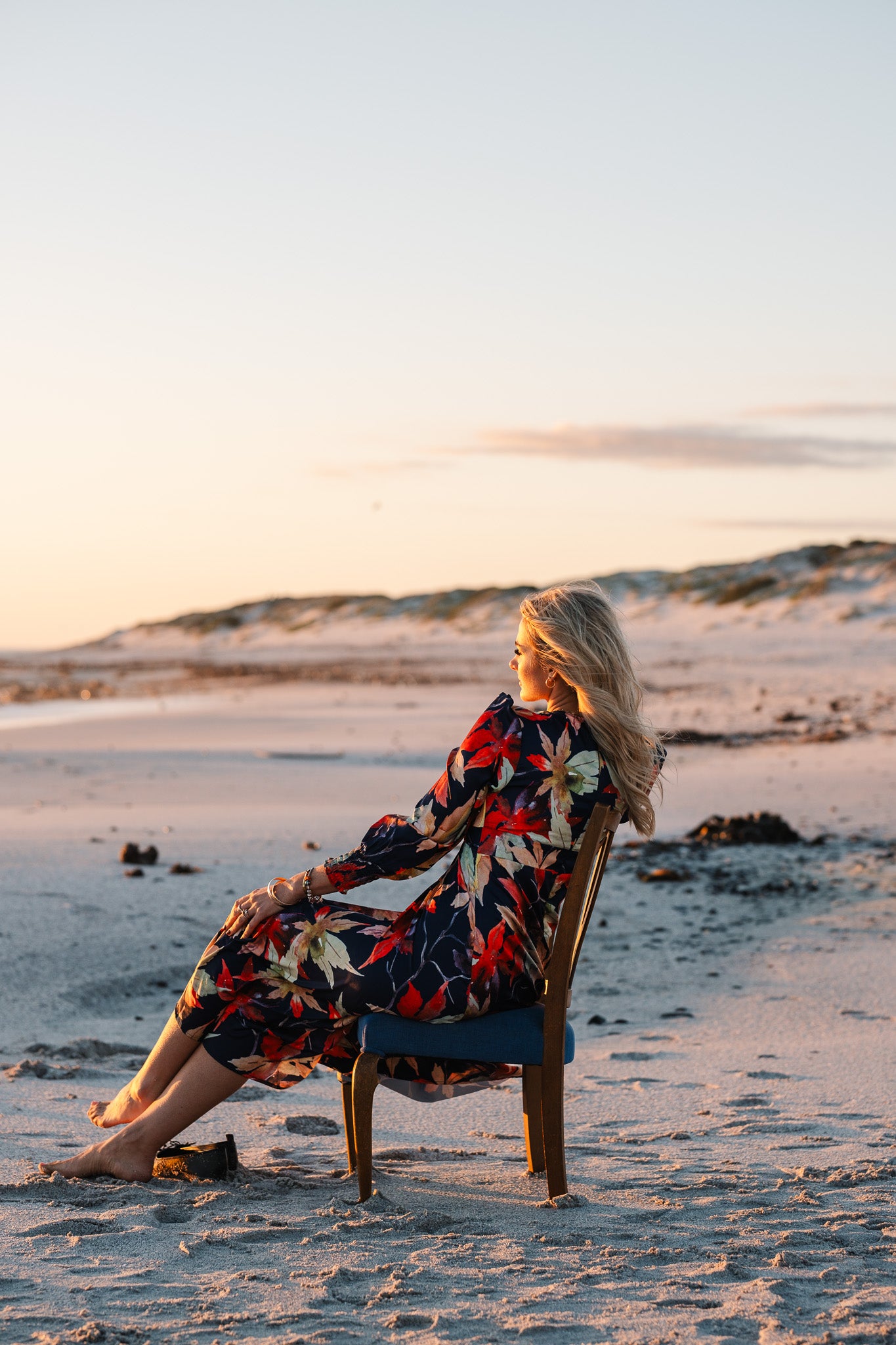 Jana Dress - Navy Floral
