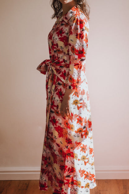 Floral Covering Button-through Dress