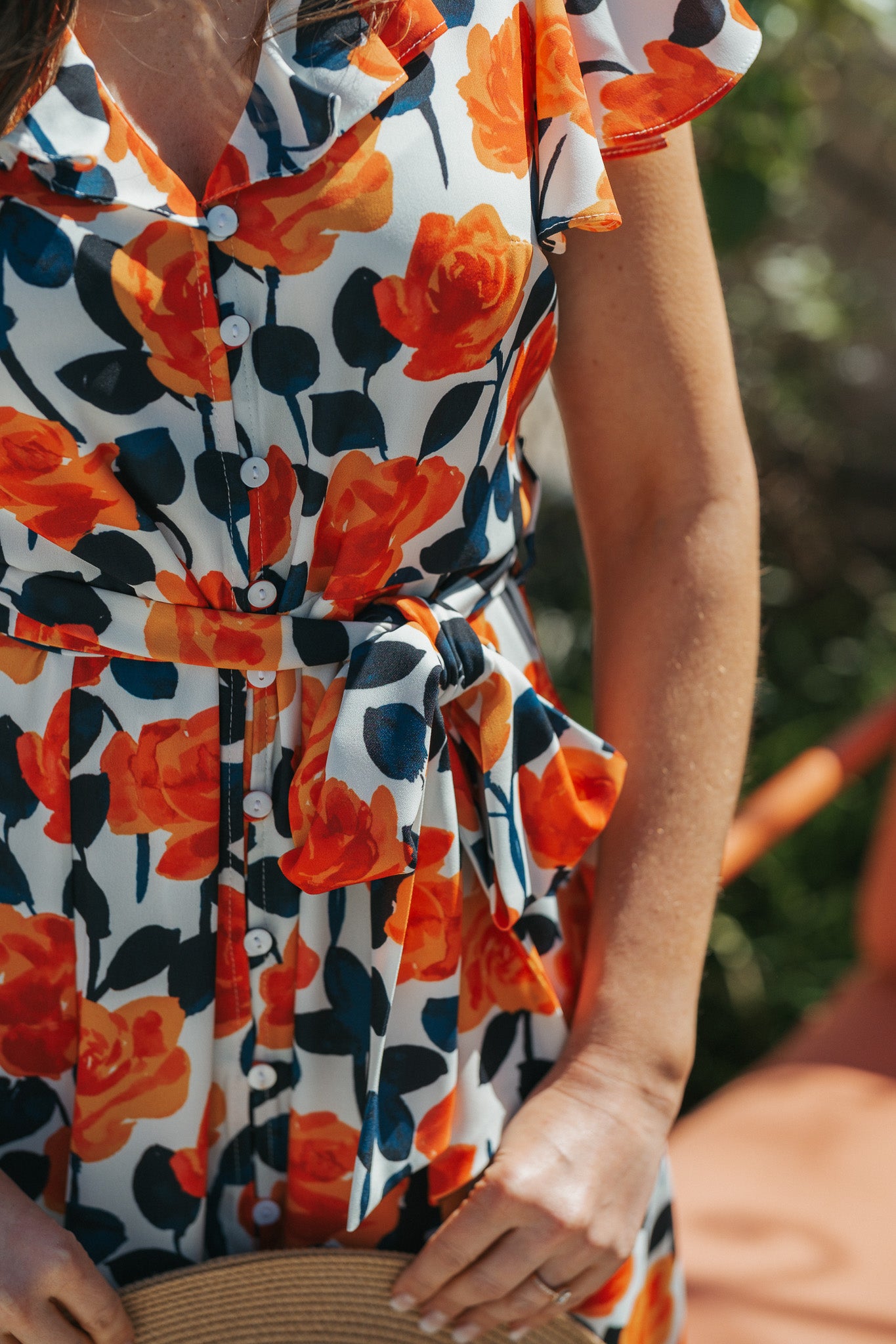 La Vie Est Belle Exclusive Dress - Orange Floral