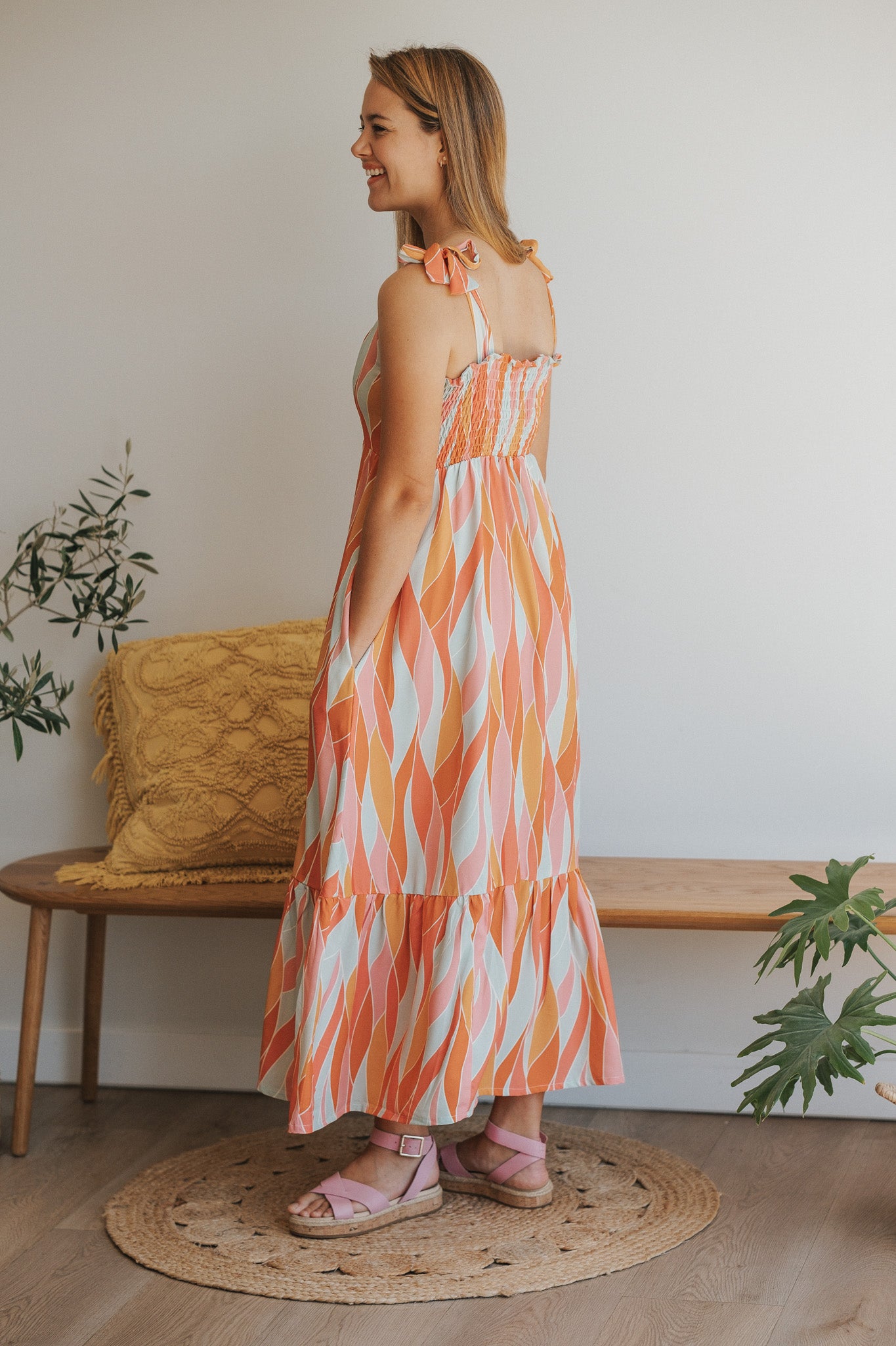 Flow Maxi Dress - Pink Sustainable Viscose