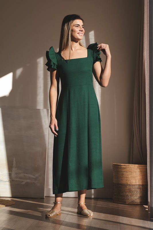 Inspiration Dress - Forest Green