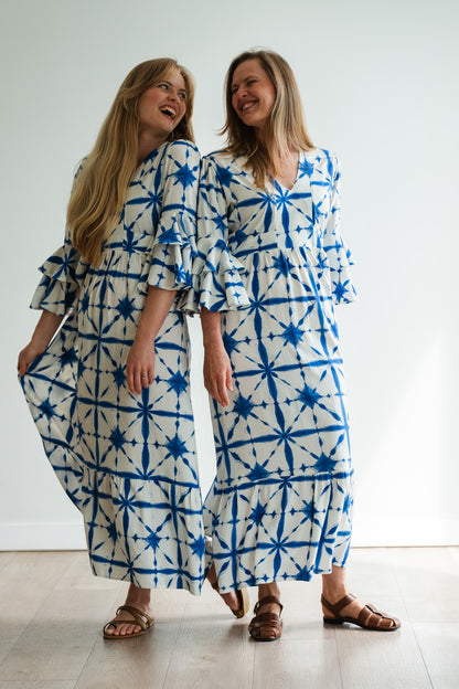 Life Dress - Blue & White