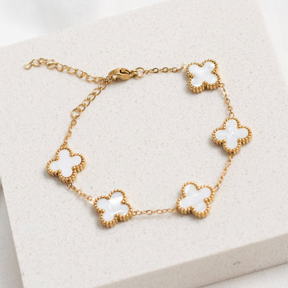 White Flower Bracelet