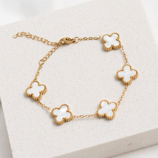 White Flower Bracelet