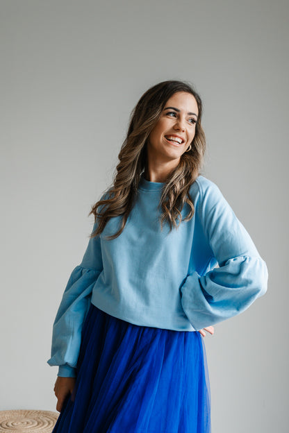 Fearlessly Fun Sweat - Cool Blue