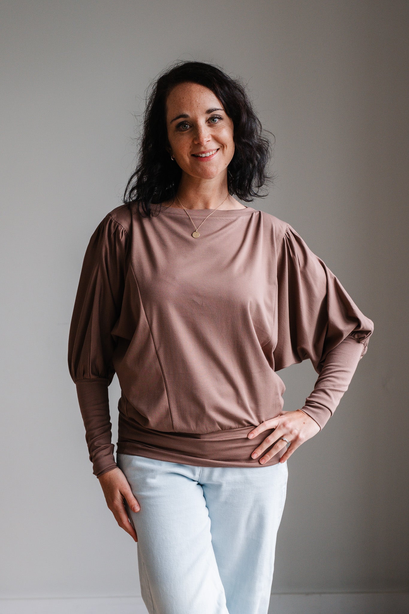 Lieke Knit Top - Mocha