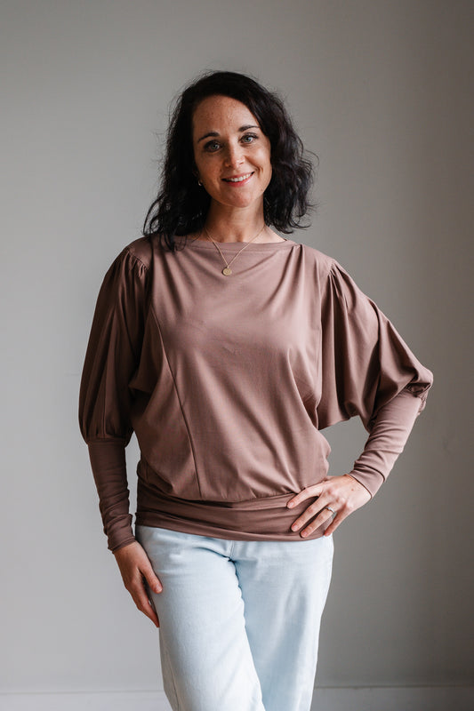 Lieke Knit Top - Mocha