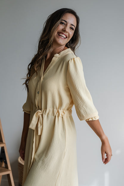 The Essence Dress - Butter Yellow