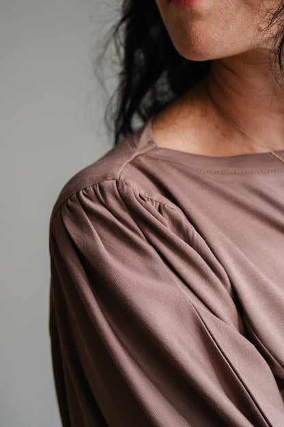 Lieke Knit Top - Mocha