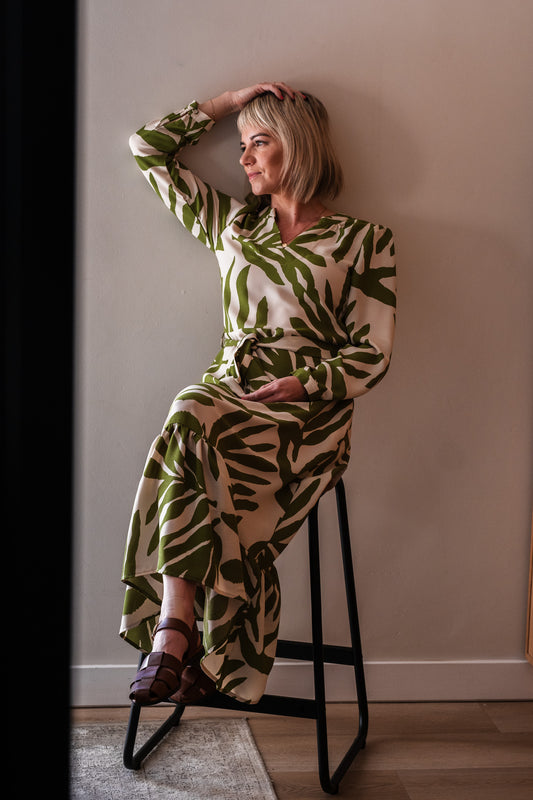 Bloom Dress - Green Leaf