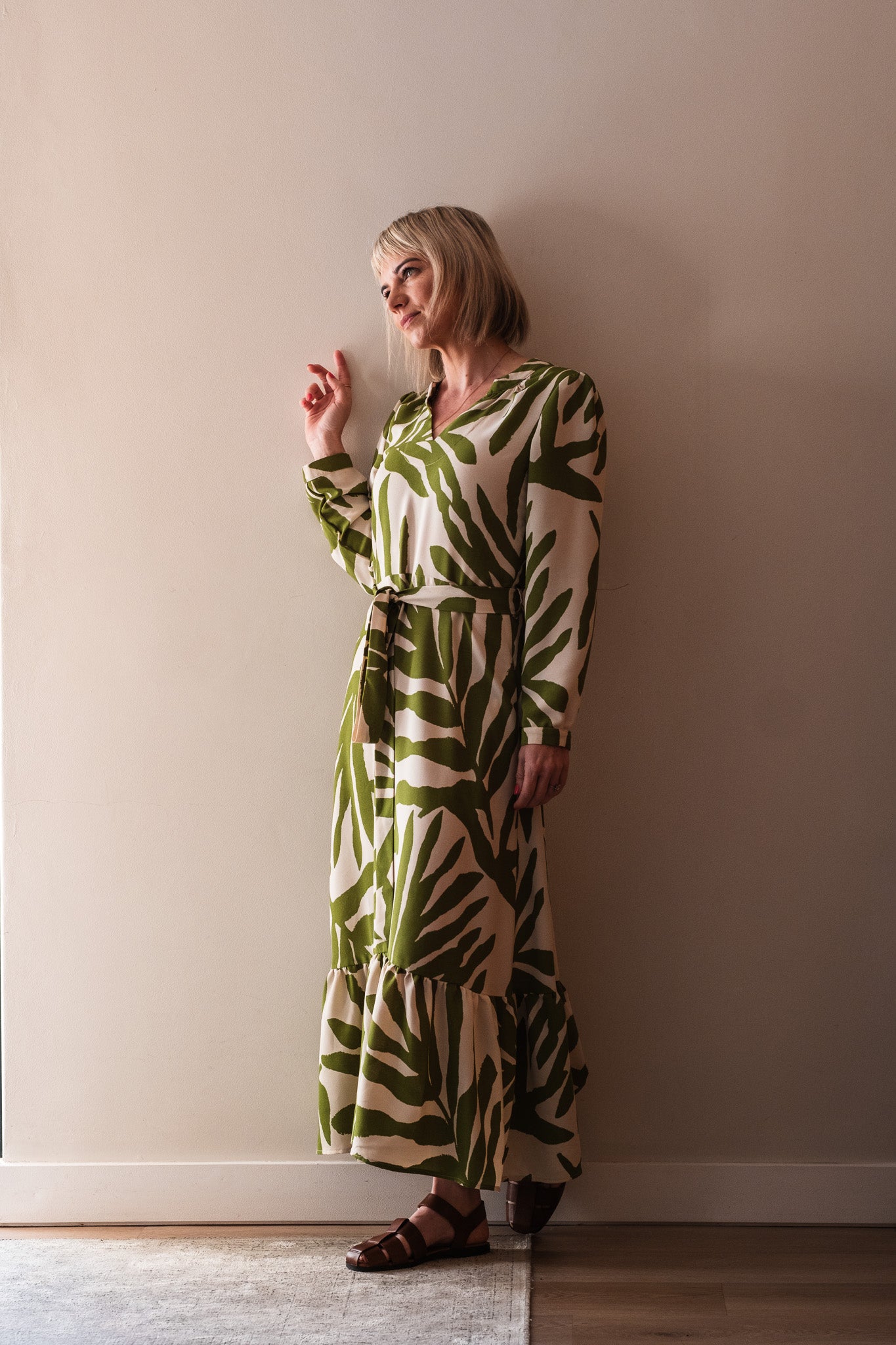 Bloom Dress - Green Leaf