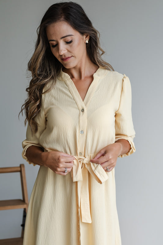 The Essence Dress - Butter Yellow