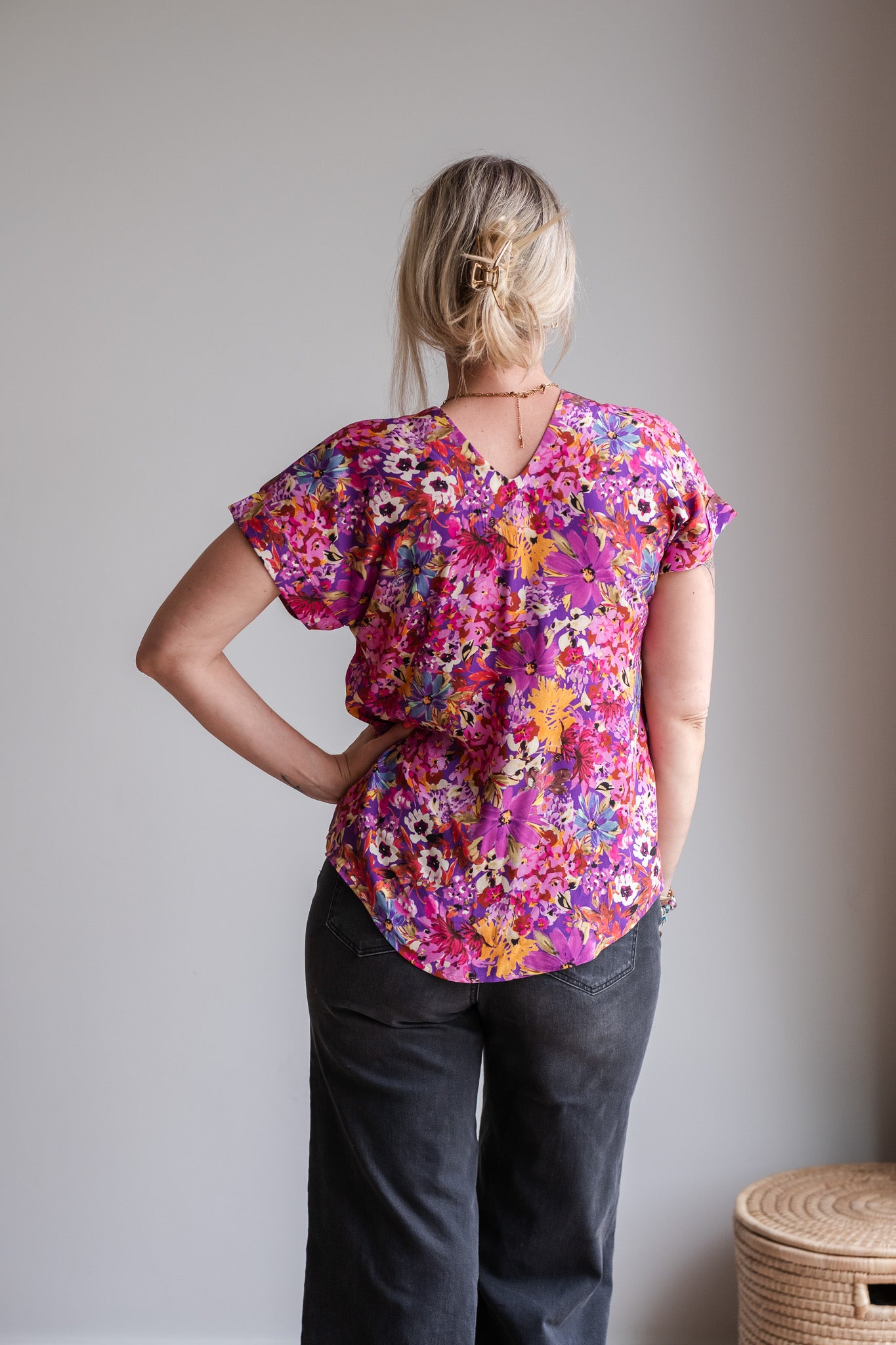 Journey Blouse - Purple Floral