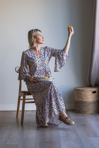 Life Dress - Azulejos tile print