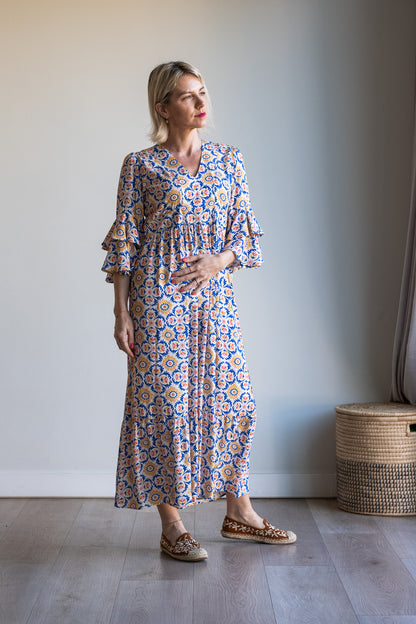 Life Dress - Azulejos tile print