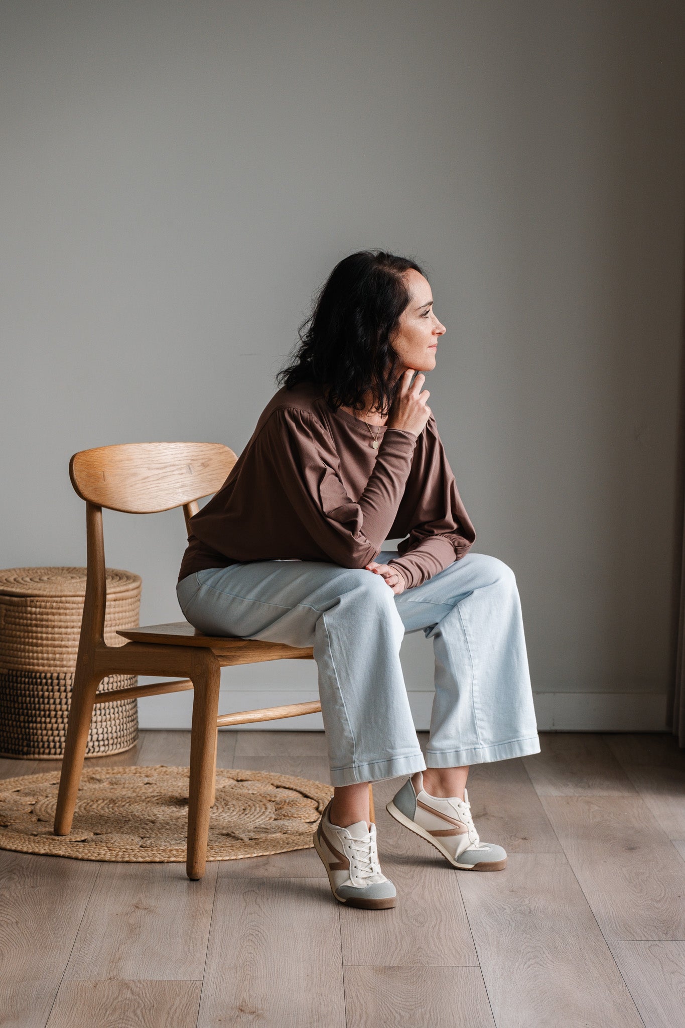 Lieke Knit Top - Mocha