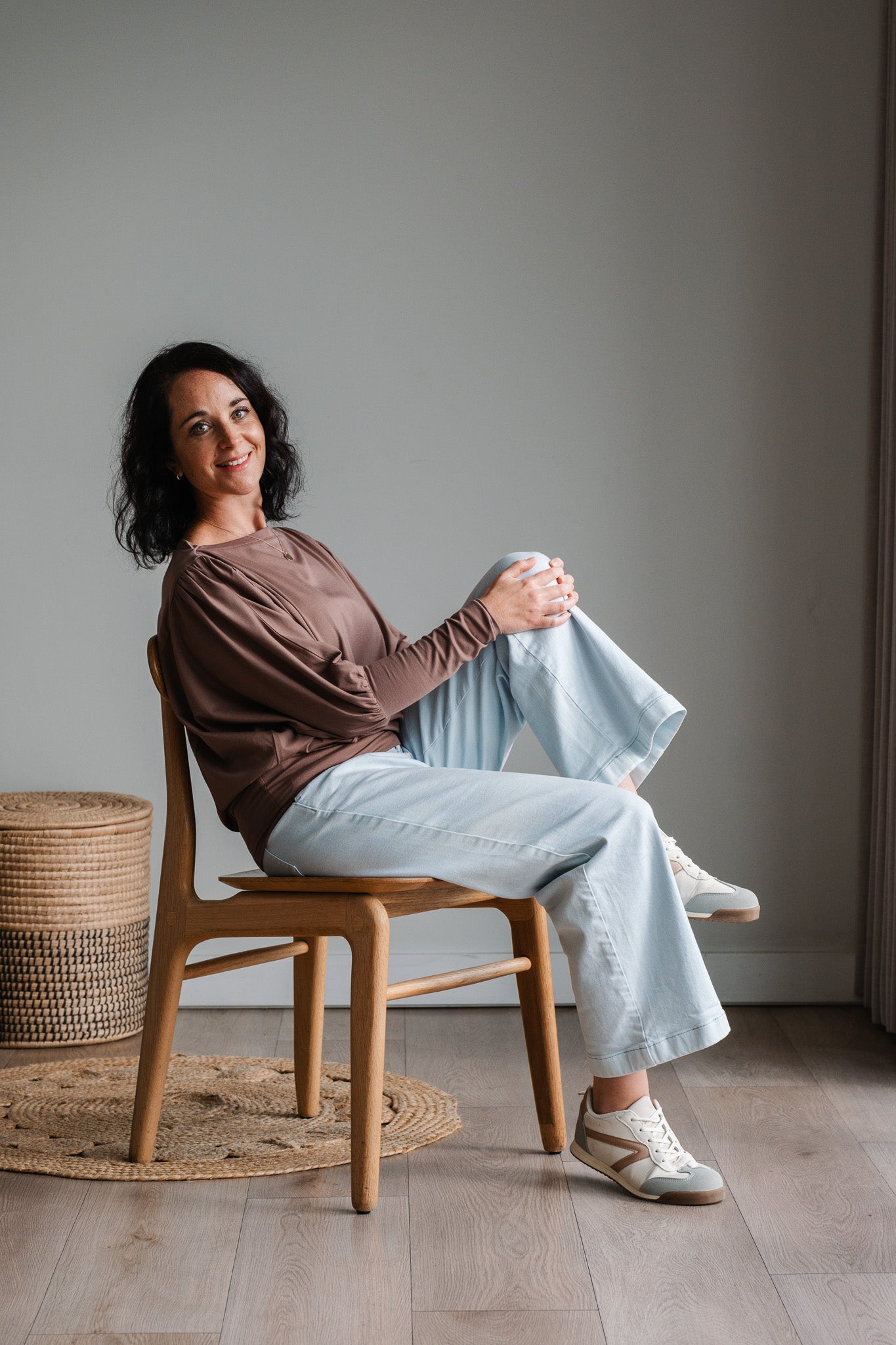 Lieke Knit Top - Mocha