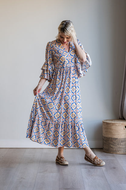 Life Dress - Azulejos tile print