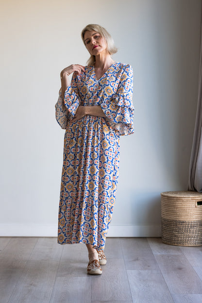 Life Dress - Azulejos tile print