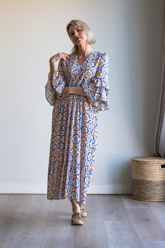 Life Dress - Azulejos tile print