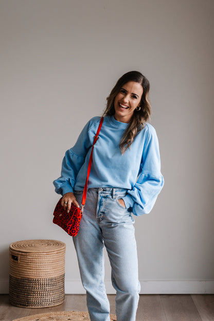 Fearlessly Fun Sweat - Cool Blue
