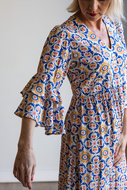 Life Dress - Azulejos tile print