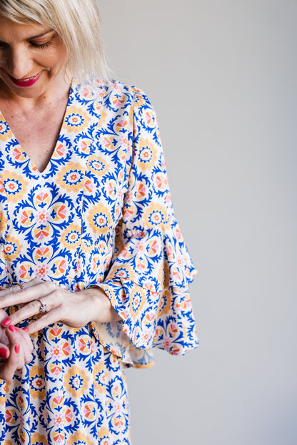 Life Dress - Azulejos tile print