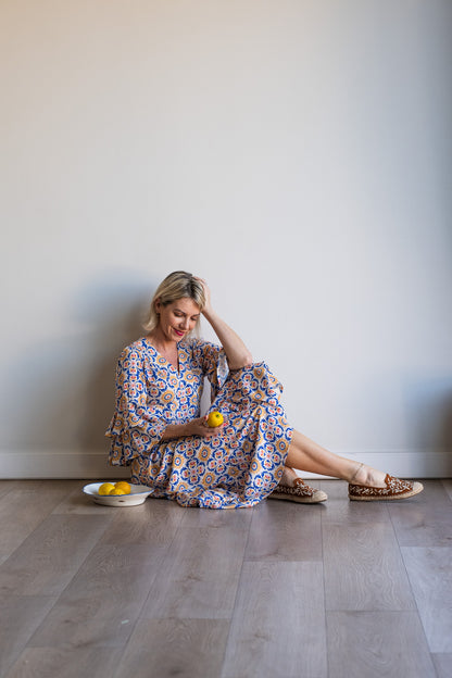 Life Dress - Azulejos tile print